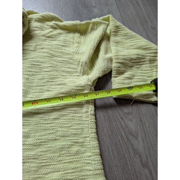 Jones New York Signature Yellow Textured  Pullover Sweater M - Picture 7 of 7